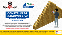 Construisez votre bankroll live Texapoker sur PMU.fr