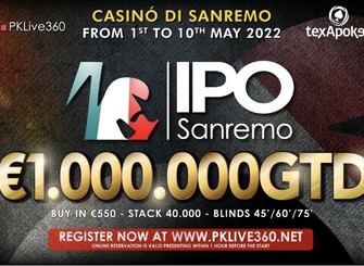 Une garantie d'1 million d'euros pour l'IPO Sanremo